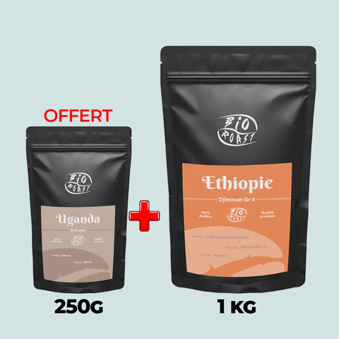 1 Kg Djimmah = 250g Uganda Offert