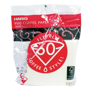 HARIO – 100 filtres blancs 1  à  4 tasses